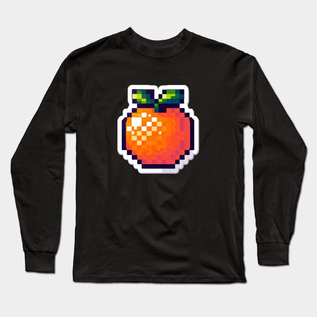 Orange Harvest Field Product Sweet Vintage Established Long Sleeve T-Shirt by Flowering Away